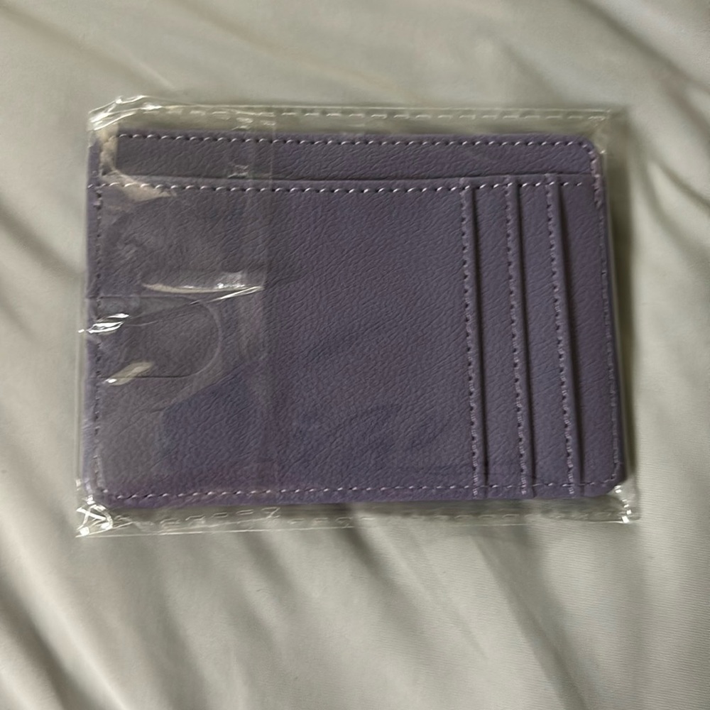 Lilac purple card holder